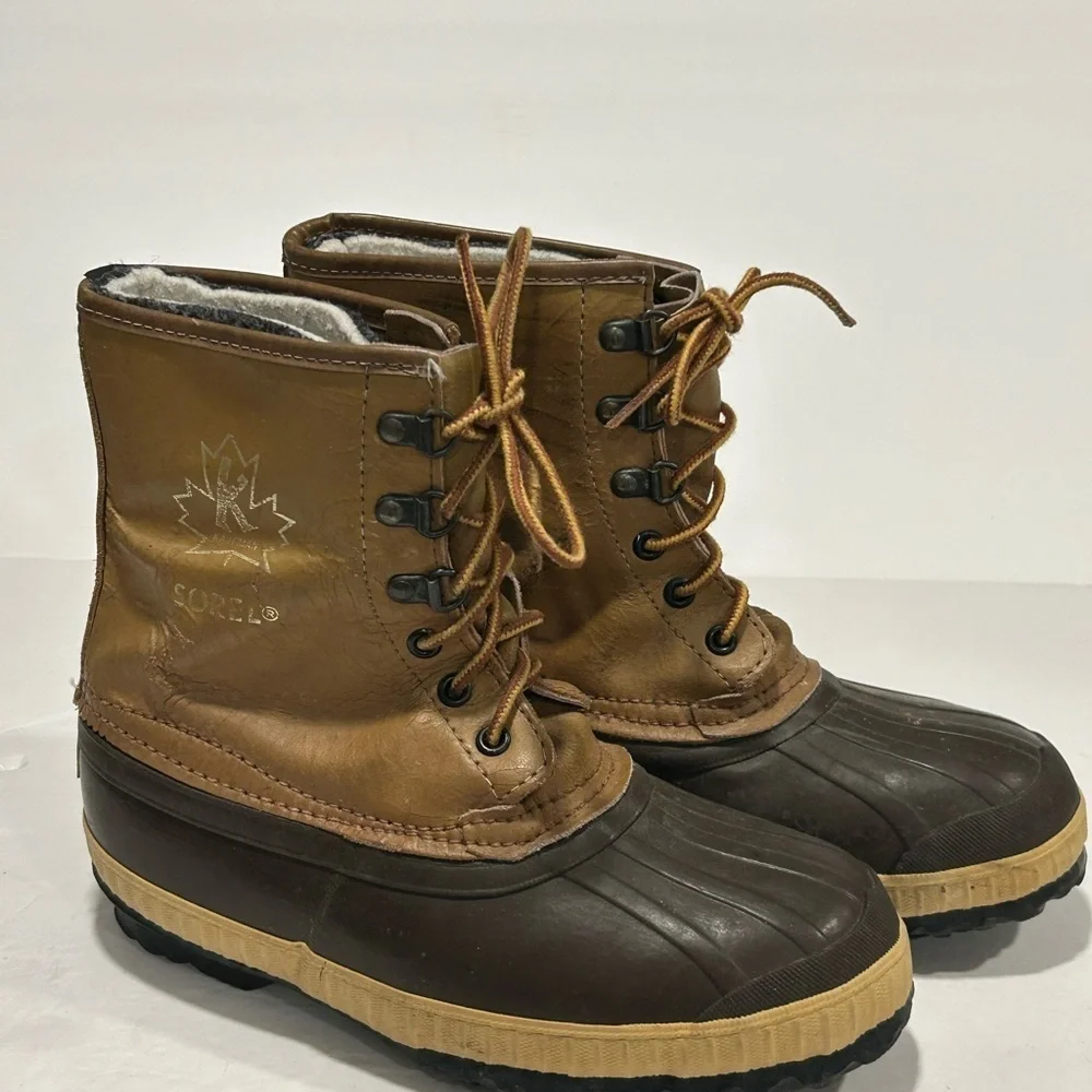 Sorel Kaufman Canada Waterproof Insulated Leather Winter Boots Woman’s Size 9